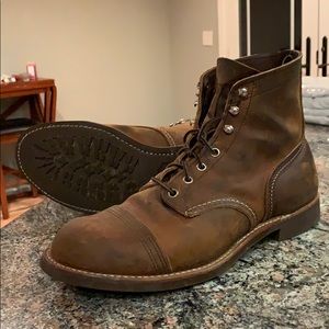 Red Wing Iron Ranger Boots 10.5 D (Copper)